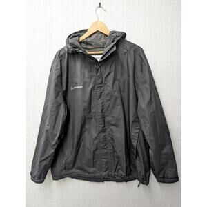 Boeing Branded Black Waterproof Rain Coat Jacket With Hood Men's XXL
